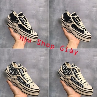 Giày Sneaker Rách Xvessel, rách đen,rách phối hot trend nam nữ
