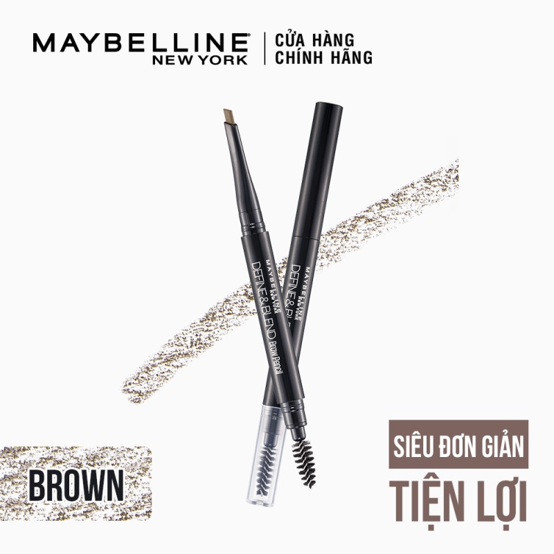 Bộ đôi kẻ mày Define & Blend + kẻ mắt nước Hyper Sharp Maybelline New York | BigBuy360 - bigbuy360.vn