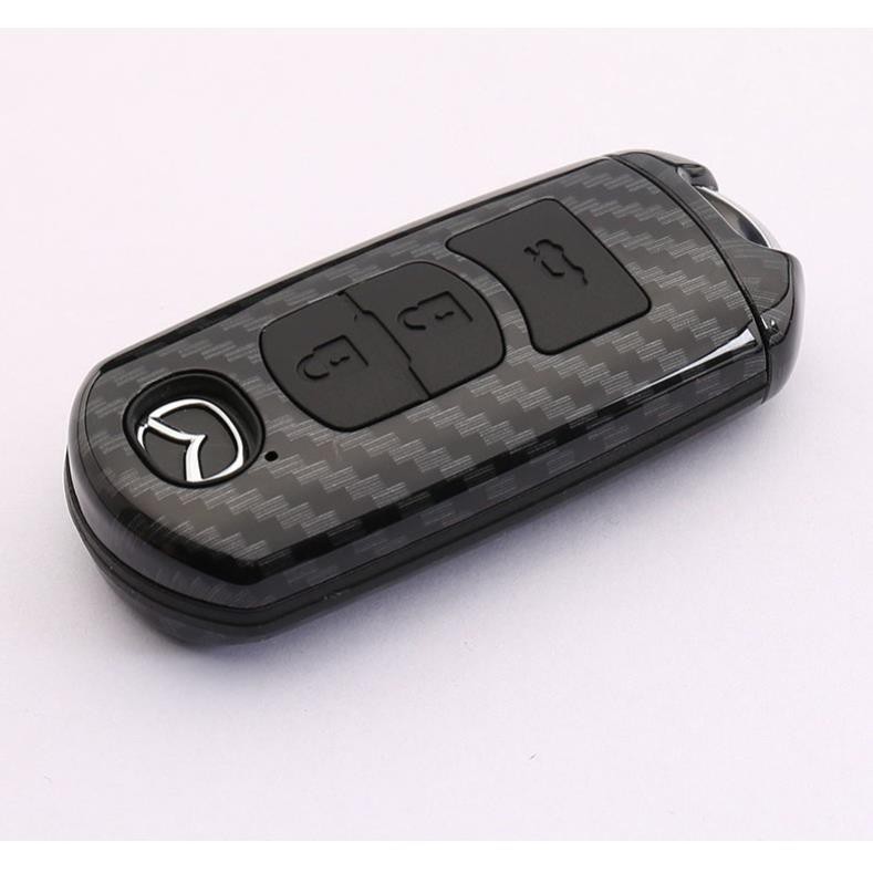 ốp chìa khóa carbon Mazda CX5 2018-2021+ mazda 3 + Mazda 6