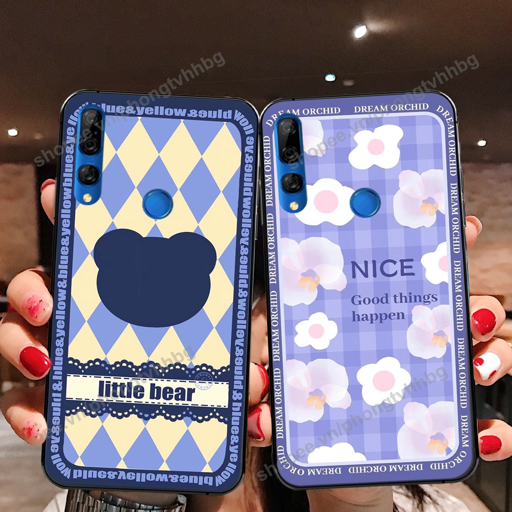 Ốp lưng Huawei Y9 2019 / Y9 Prime 2019 trái tim gấu thể thao , smile mặt cười cực cute