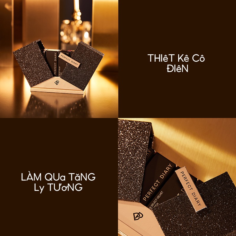 Bộ Son Môi Trang Điểm PERFECT DIARY Dạng Kem Màu Lì Mịn Như Nhung Thời Trang 1.5g/pc