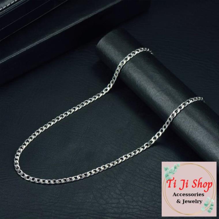 Dây chuyền nam nữ inox mắt xích sáng bóng - không gỉ sét