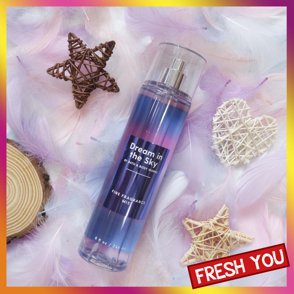 Dream In The Sky - Full Size Xịt Thơm Toàn Thân Bath & Body Works (Body Mist, Lotion, Sữa tắm) - Hoa