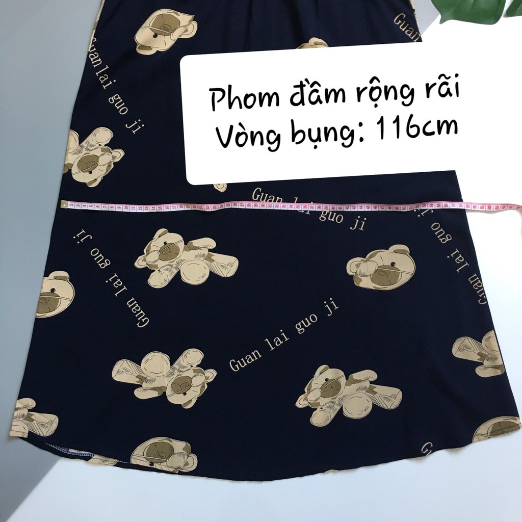 Váy lanh - Đầm tole mặc nhà SHOP5SAO hai dây siêu xinh (45-68kg)