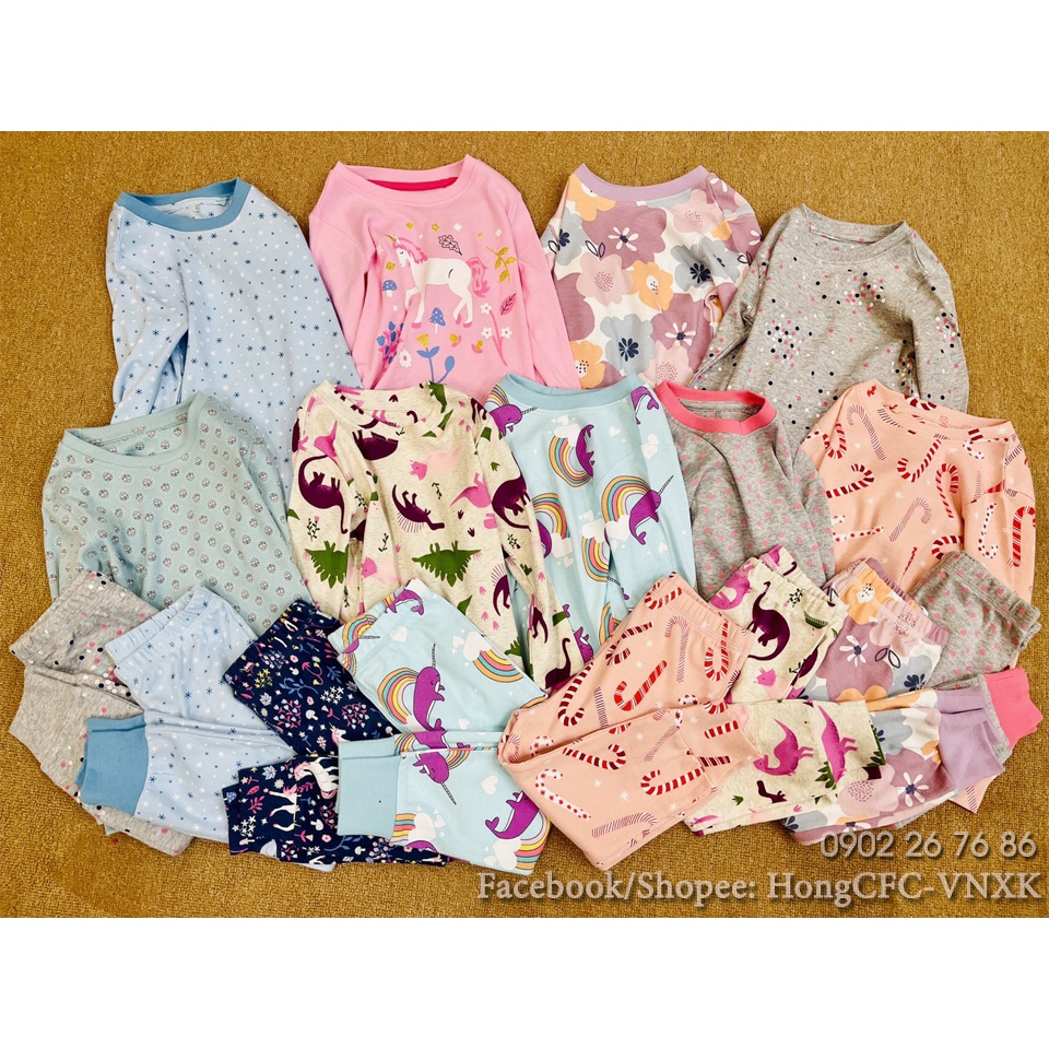 Bộ cotton next bé gái xuất xịn