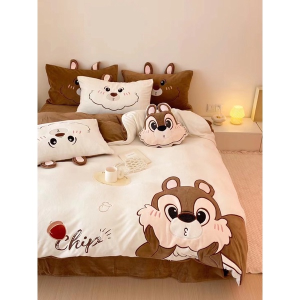 Set Bộ Vỏ Chăn Ga Gối Nỉ Nhung Mịn Siêu Cấp (shinbedding)