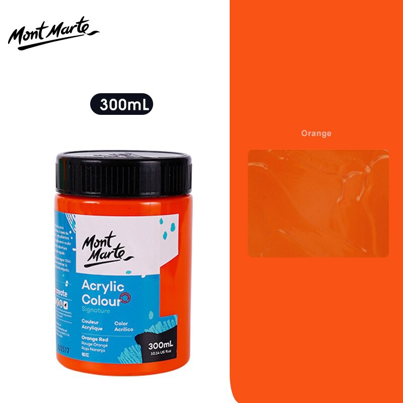 Màu Acrylic Mont Marte 300ml - Orange - Acrylic Colour Paint Signature 300ml (10.1oz) - MSCH3008