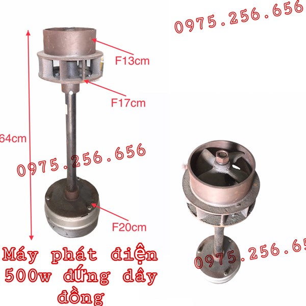 Máy Phát Điện Nước 0.5KW đứng ĐỒNG phụ tùng máy phát điện phụ tùng Hùng Lỳ