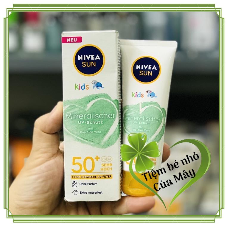 Kem chống nắng Nivea Kids dành cho trẻ em (dùng cho mặt) 50ml hàng Đức đủ Bill