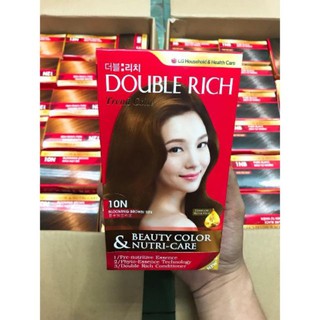 Thuốc nhuộm tóc Double Rich nâu hạt dẻ 10N