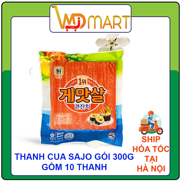 Thanh cua Sajo làm kimbap Hàn Quốc 300g/túi gồm 10 thanh lớn