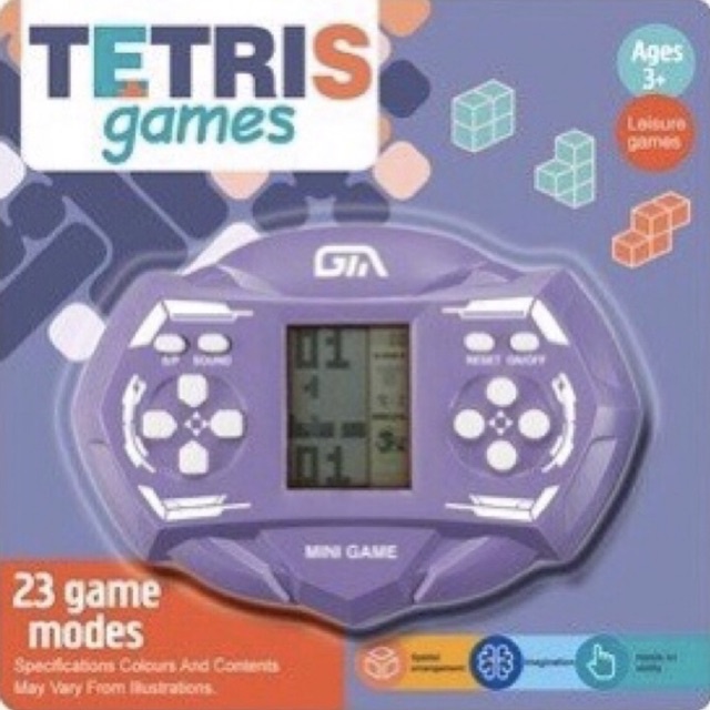 Máy Chơi Game Xếp Gạch Cầm Tay, Máy Điện Tử Chơi Games MiNi Nhiều Trò Chơi Giải Trí Cầm Tay…