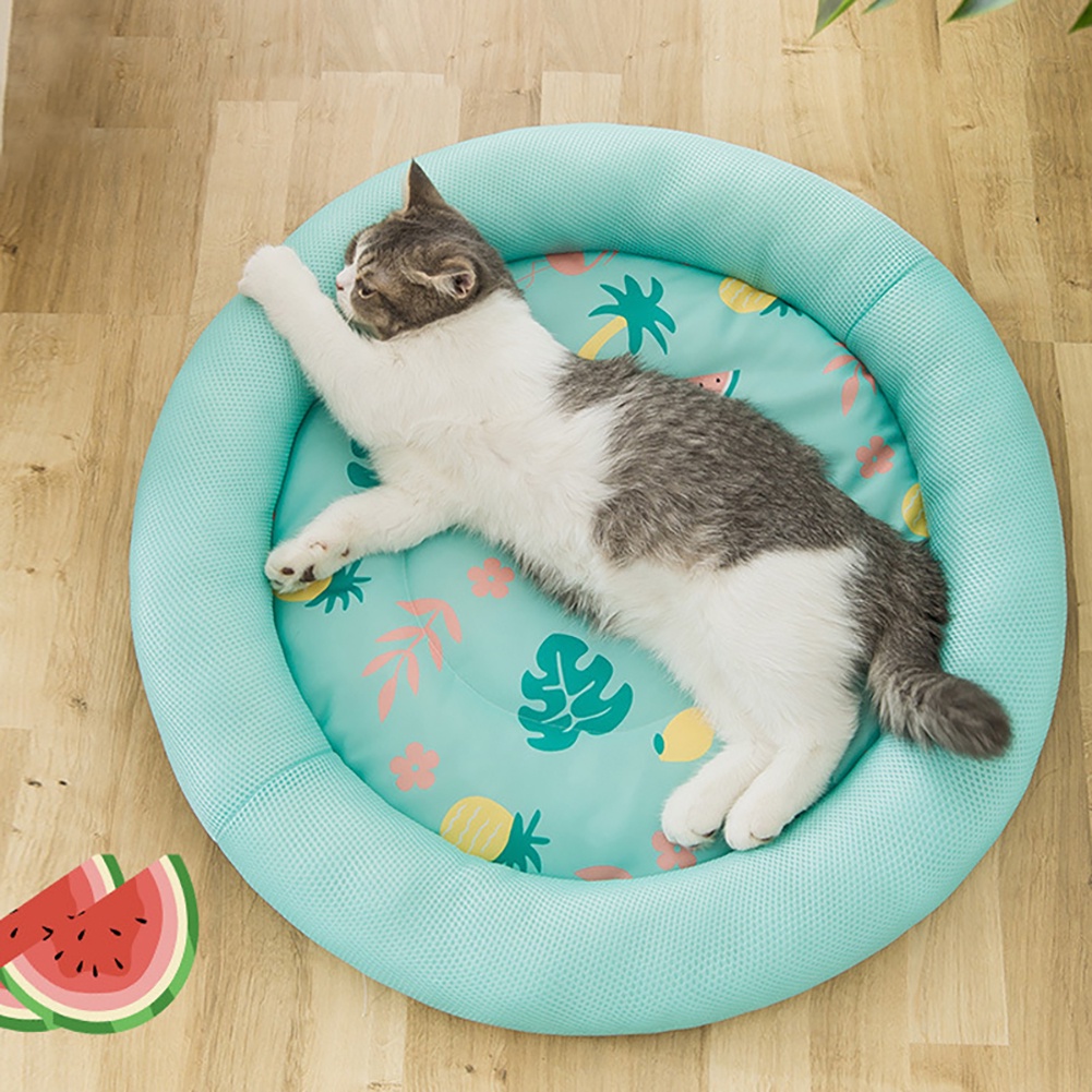 Làm mát mùa hè cho thú cưng Ice Pad Cún con ngủ giường Chăn chó mèo Ghế sofa cắm trại có thể ăn được Thảm yoga E