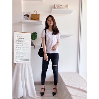 ÁO THUN BASIC TRẮNG ĐEN