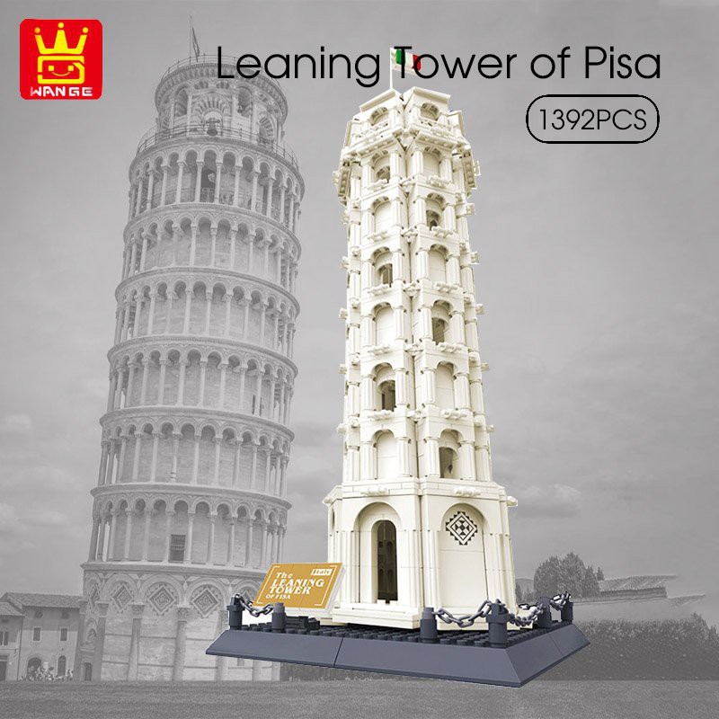 Đồ chơi xếp hình công trình thế giới Wange 5214 : Tháp nghiêng Pisa