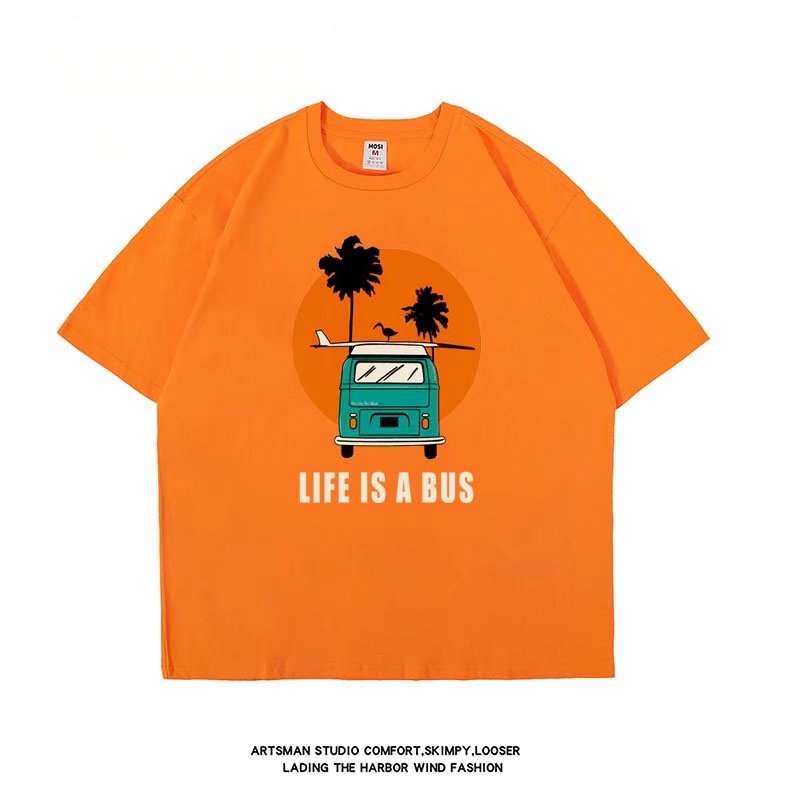 Áo Thun Nam Tay Ngắn In Chữ M-8XL Mới