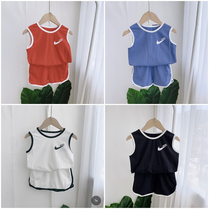 BỘ SÁT NÁCH DẤU TÍCH BỐN MÀU CHẤT COTTON SIÊU MÁT CHO BÉ TRAI BÉ GÁI