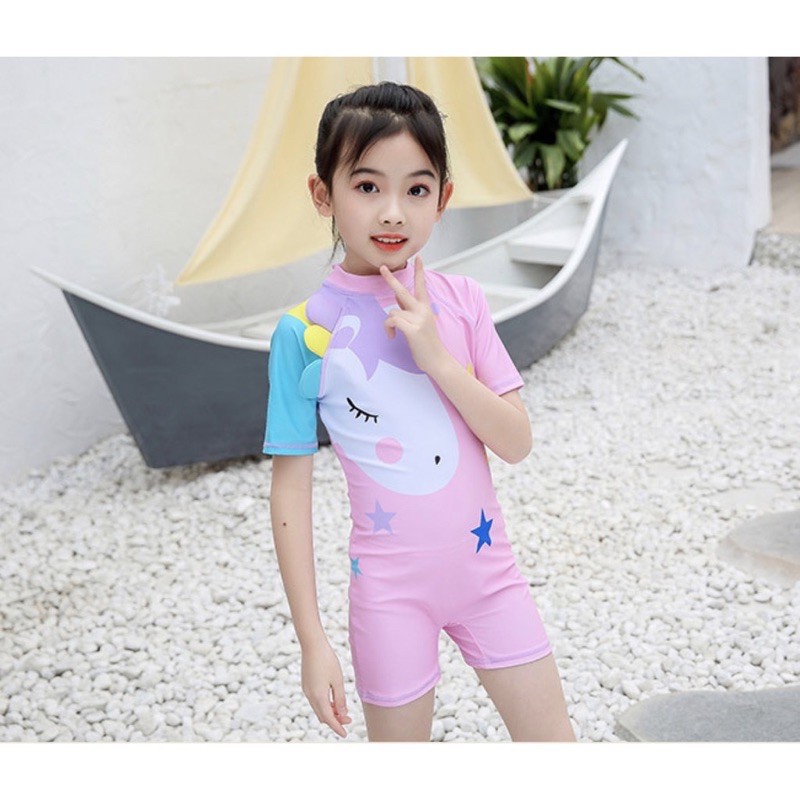 Đồ bơi liền cho bé gái pony mã KTD41