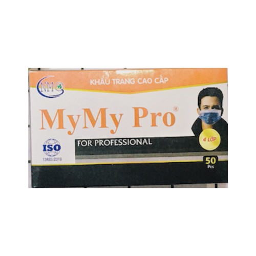 Khẩu trang MYMYPRO 4 lớp than hoạt tính kháng khuẩn - hộp 50 cái