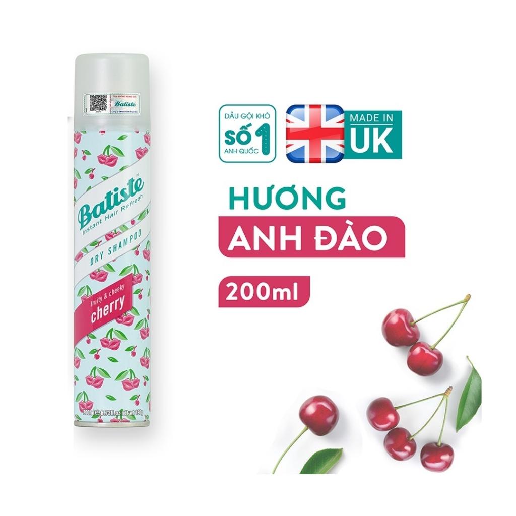 Dầu Gội Khô Batiste Dry Shampoo 200ml