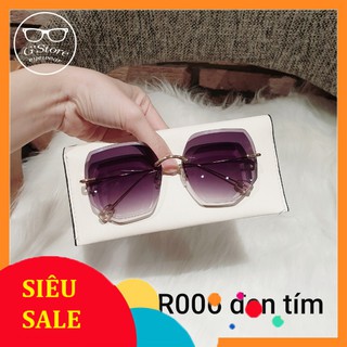 Kính râm nữ lục giác mắt vuông r006