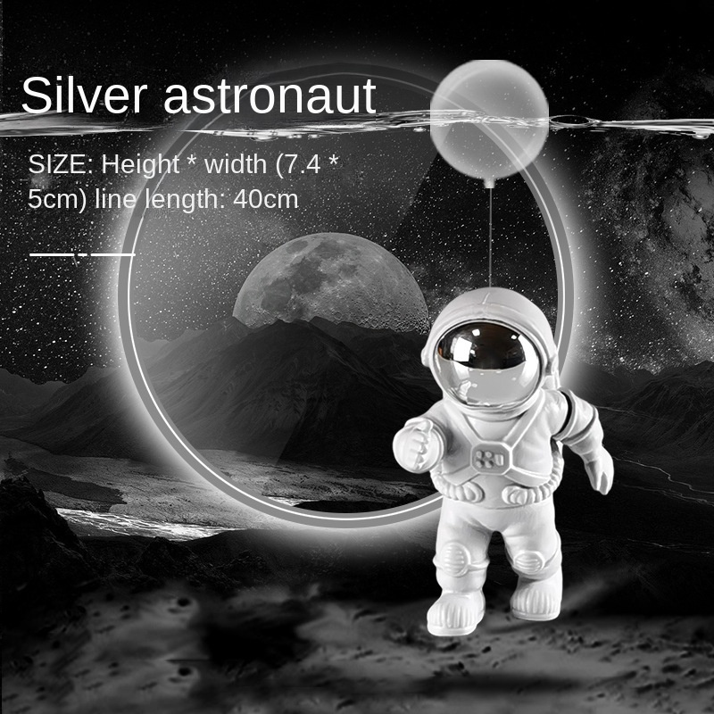 Bể chứa cá trang trí bay phi hành gia bể cá cảnh trang trí bể cá xem trang trí nổi trên mặt nước vi cảnh không gian nhân vật