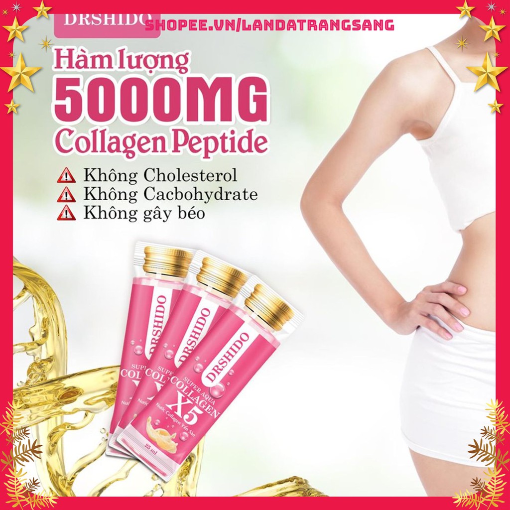 Hộp 14 gói Nước Collagen X5 Yến Sào Nhật Bản