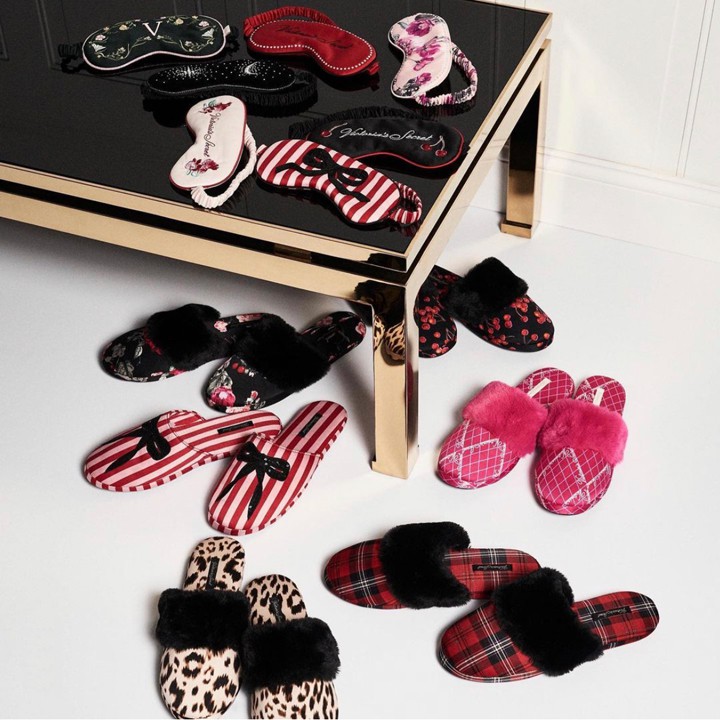 Dép mang nhà nữ Victoria's Secret Signature Satin