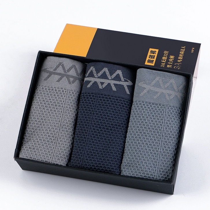 [Combo Hộp 3 Quần] Sịp Đùi Nam Cotton Cao Cấp, Quần Lót BOXER Chất Liệu Co Dãn 4 Chiều Thấm Hút Mồ Hôi LOTNAM15