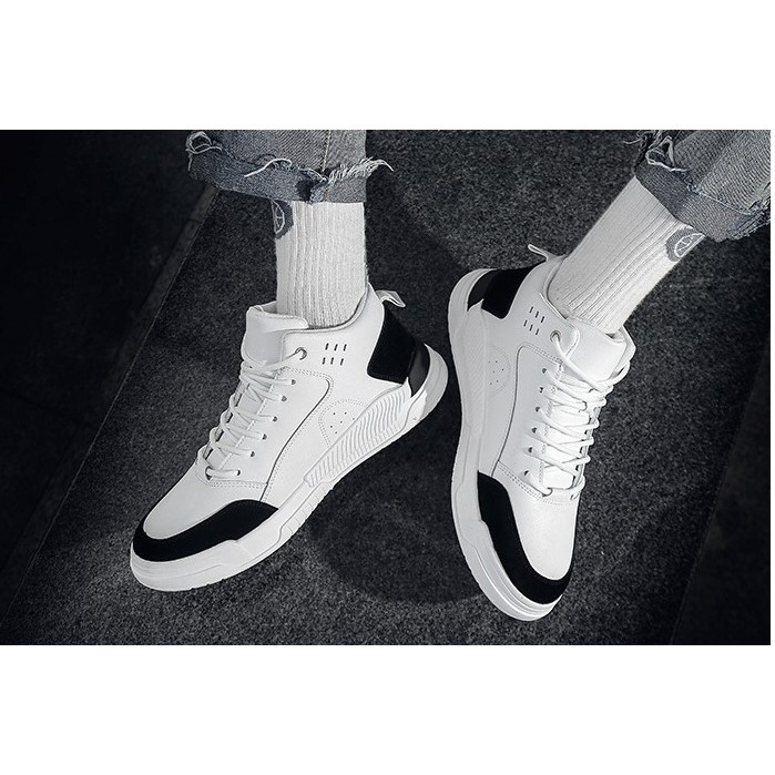 Giày Nam Cao Cổ, Giày Sneaker Thể Thao Nam Phong Cách Hàn Quốc - 8876