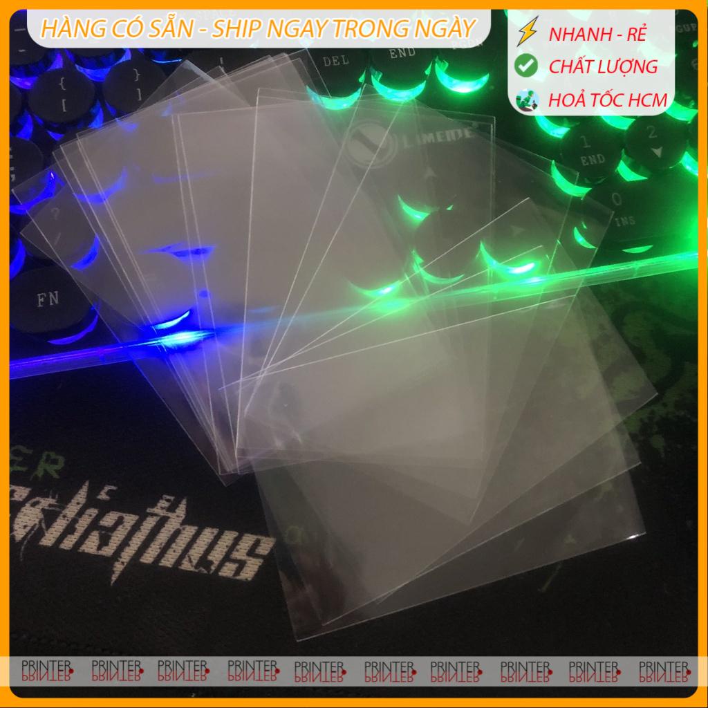 Xấp 100c bọc bài, Sleeves đựng thẻ bài, postcard, photocard idol, anime, yugioh nhiều size giá rẻ SLEEVE