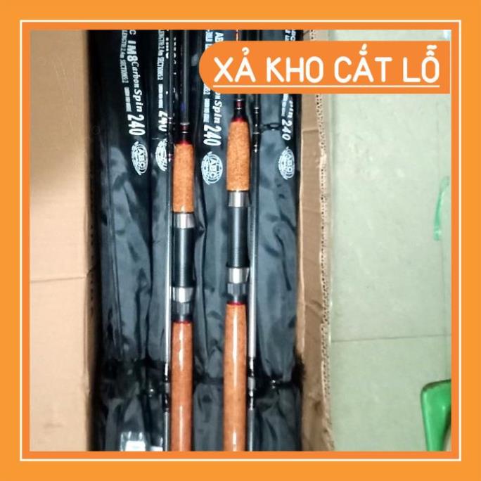 Cần câu cá 2 khúc rỗng cán gỗ bần đã phủ keo Expert Spin bạo lực, Cần câu chất liệu Carbon