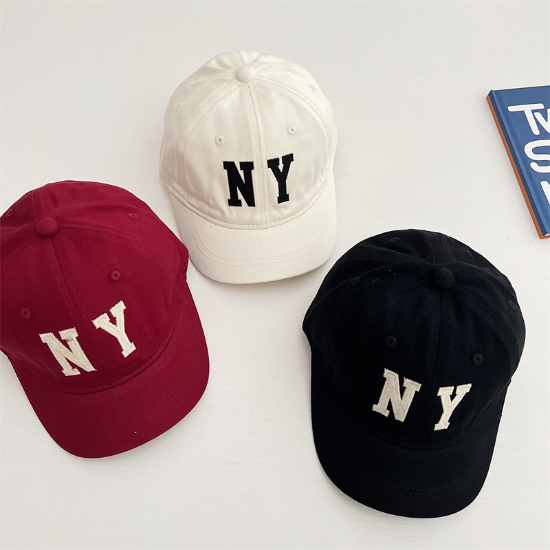 Mũ Lưỡi Trai Thêu Chữ NY Phong Cách Hàn Quốc Cho Bé