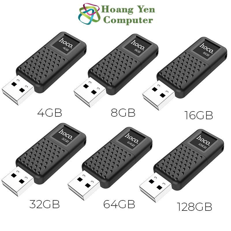 USB 2.0 Hoco UD6, Dung Lượng 16/32/64/128 GB - BH 5 Năm Chính Hãng - Hoàng Yến Computer