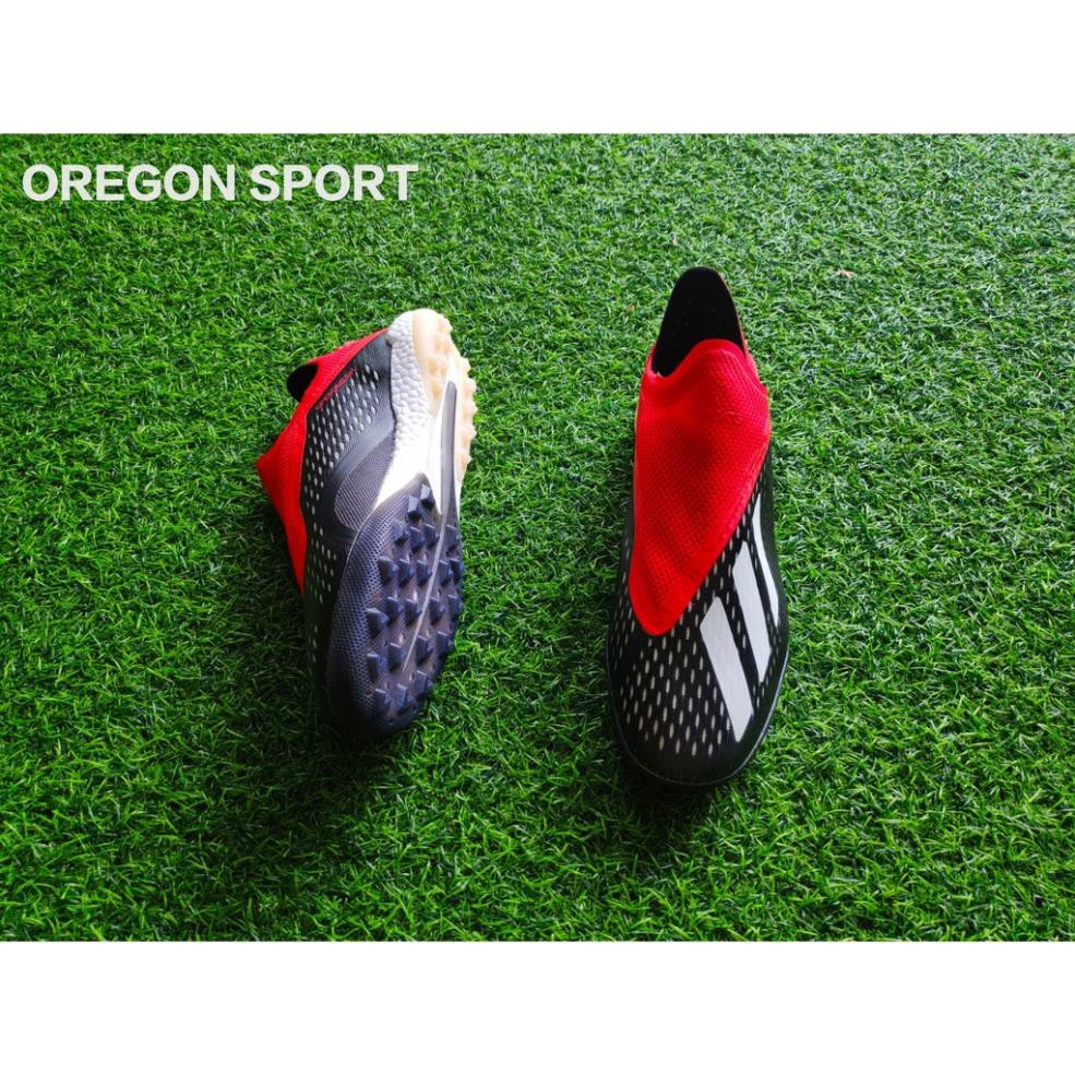 FRESIP HOT SẴN Giày bóng đá không dây Adidas X18+ TF (Đen đỏ) 2021