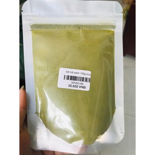 bột trà xanh đắp mặt
