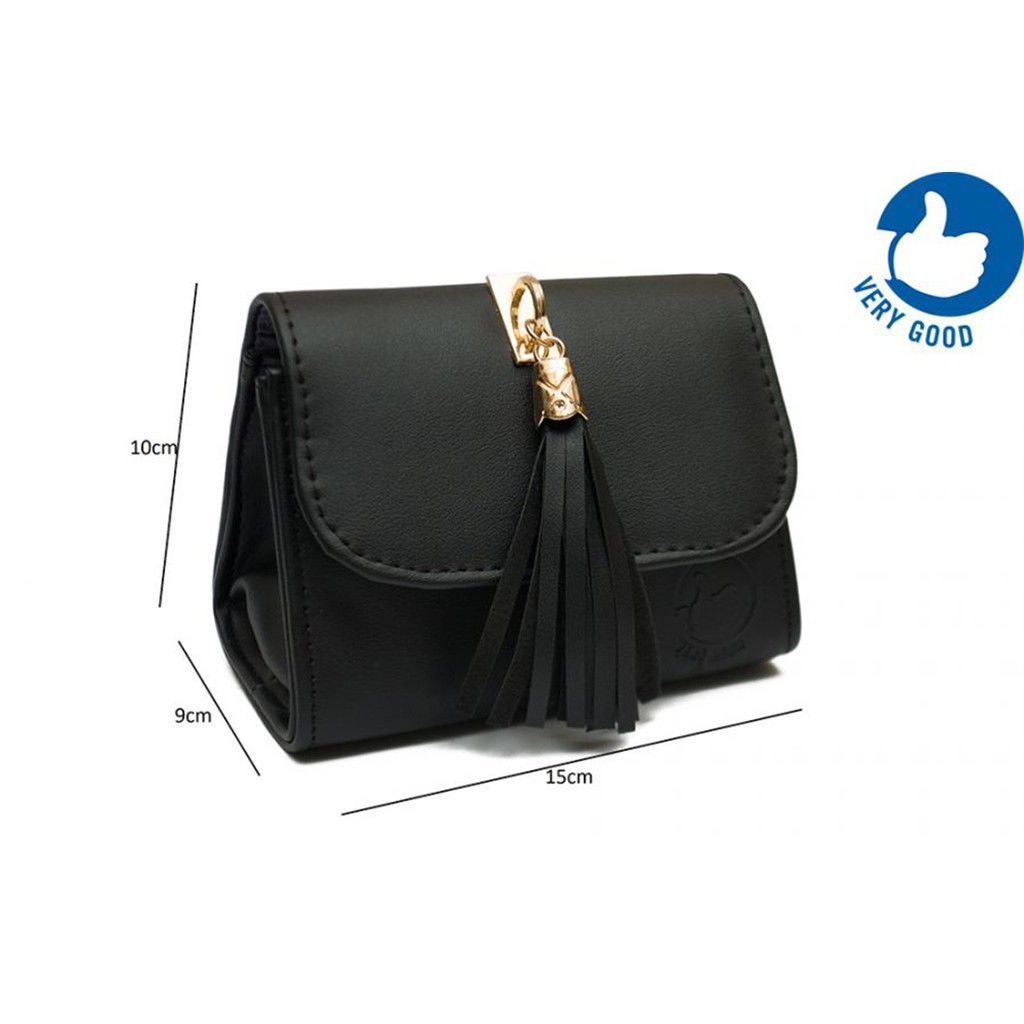 Túi xách màu trơn tua rua 1402 diệu phan độc lạ | BigBuy360 - bigbuy360.vn