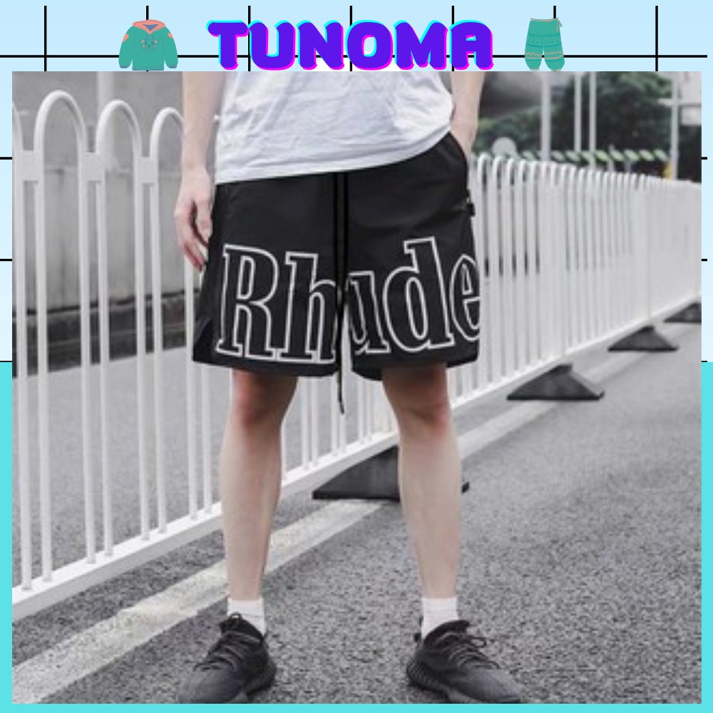 Quần short Tunoma quần đùi gió nam unisex phong cách thể thao Rhude QS06