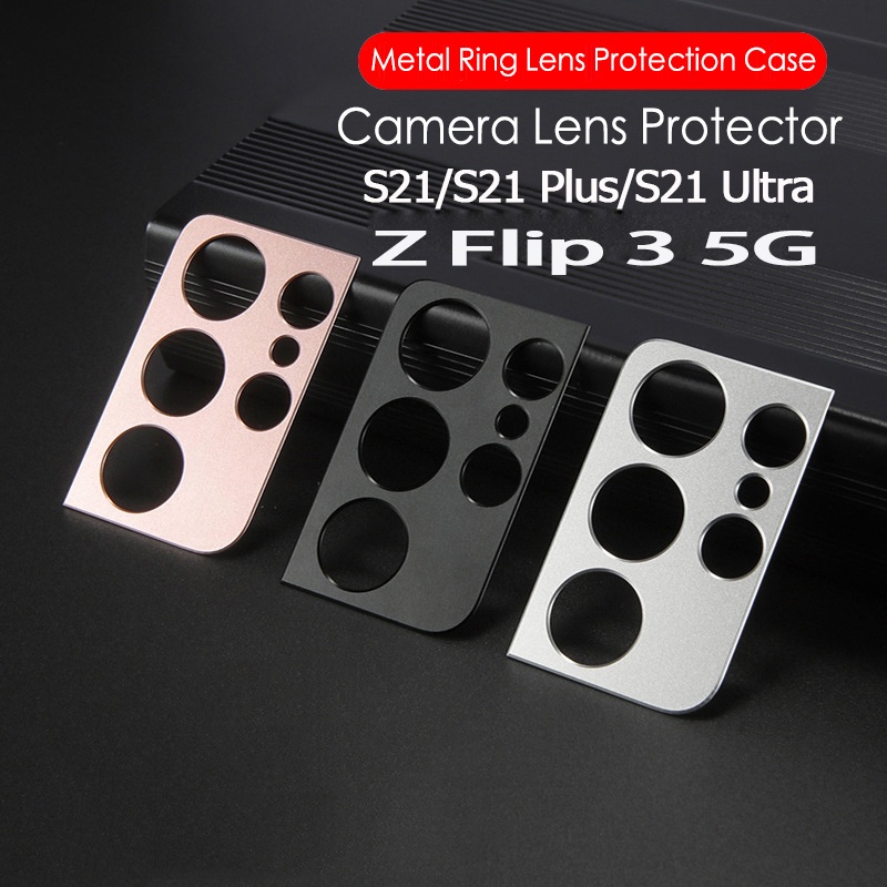 Khung Nhôm Bảo Vệ Camera Sau Cho Samsung Galaxy Z Flip 3 5G S21Ultra S21 Plus Note 20 Note 20 Ultra