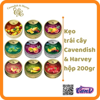(22 vị) Kẹo trái cây Cavendish & Harvey hộp 200gr