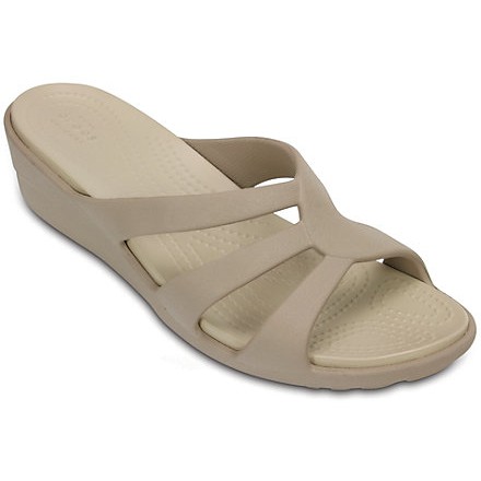 Dép Crocs Women's Sanrah Strappy Wedge - Hàng Mỹ.