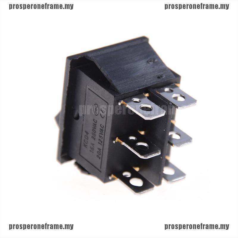 Set 2 Công Tắc On / Off / On 6 Pin 16a Kcd4 Màu Đen | BigBuy360 - bigbuy360.vn