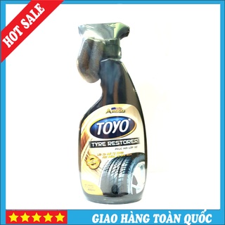Dung dịch bóng lốp toyo - chuyên phục hôi lớp xe mới tự nhiên mịn màng va đen mun
