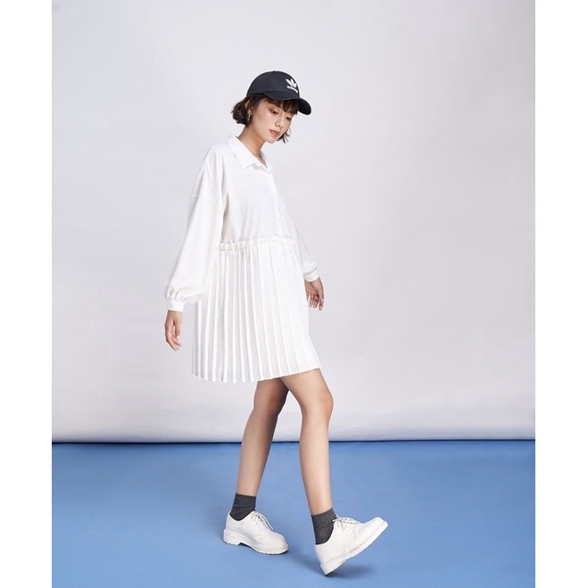 Đầm babydoll xếp ly Dottie size S