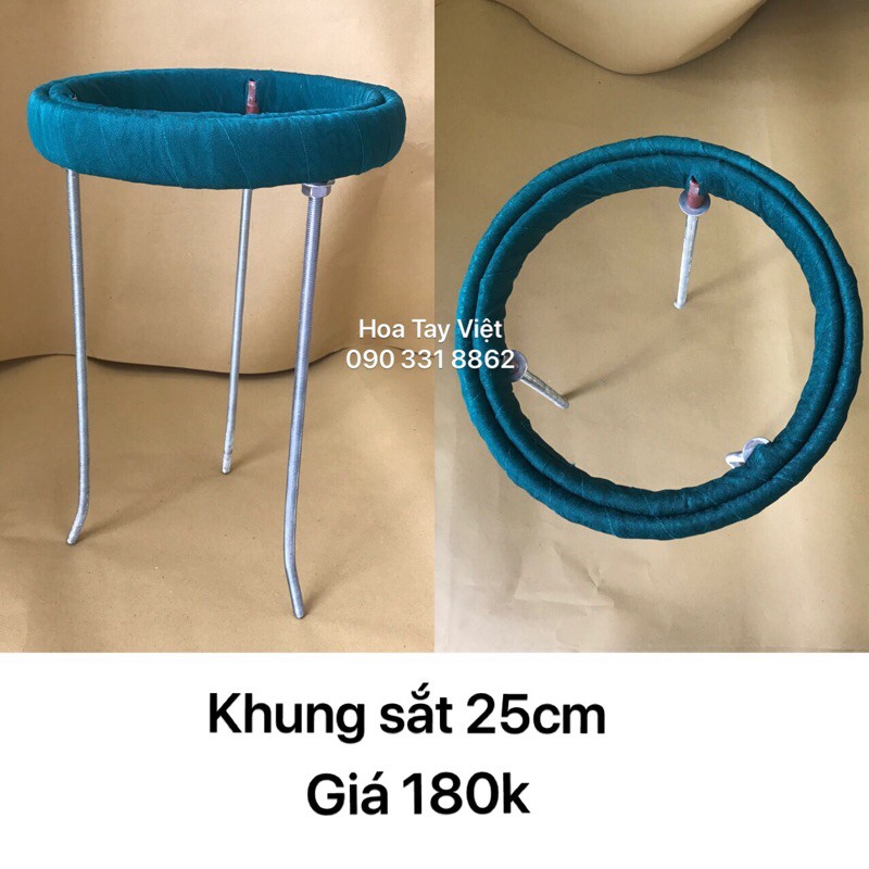 khung thêu sắt size 25cm giá 180k