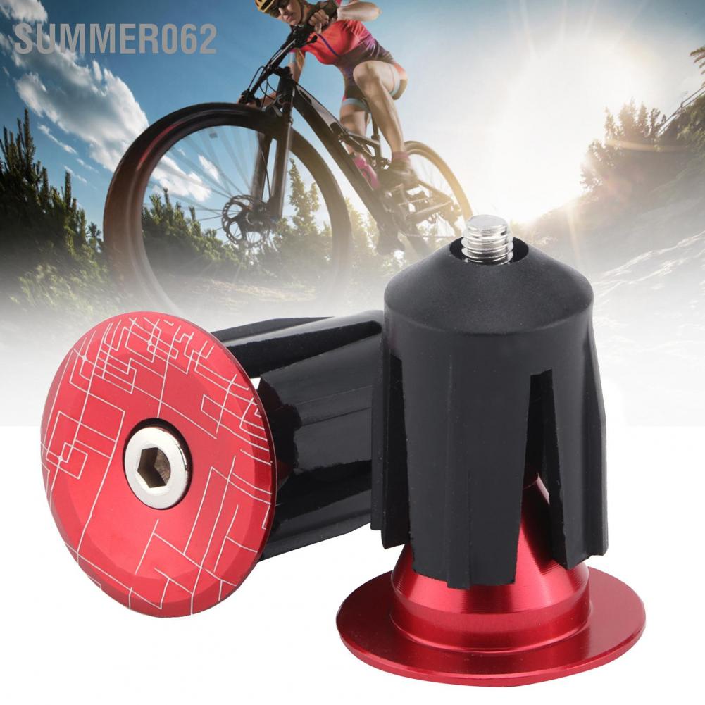 Summer062 2pcs Bicycle Bar End Plugs Bike Handlebar Caps for Road Mountain