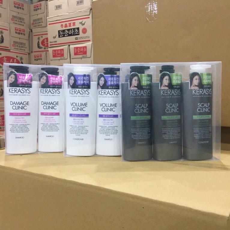 BỘ DẦU GỘI CAO CẤP KERASYS HÀN QUỐC phục hồi tóc Hư tổn