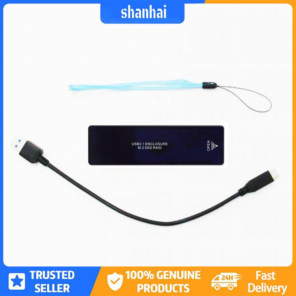 Vỏ SSD M2 NGFF Vỏ ngoài M.2 Đến USB Type-C 3.1 Bộ điều hợp SSD cho PCIE NGFF | BigBuy360 - bigbuy360.vn