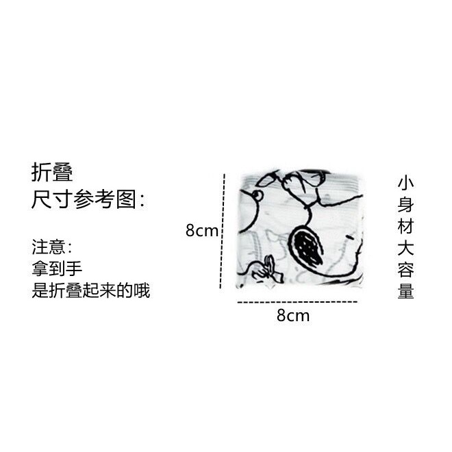 Túi Mua Sắm Mini Chống Thấm Nước Thân Thiện Với Môi Trường Họa Tiết Hoạt Hình Dễ Thương