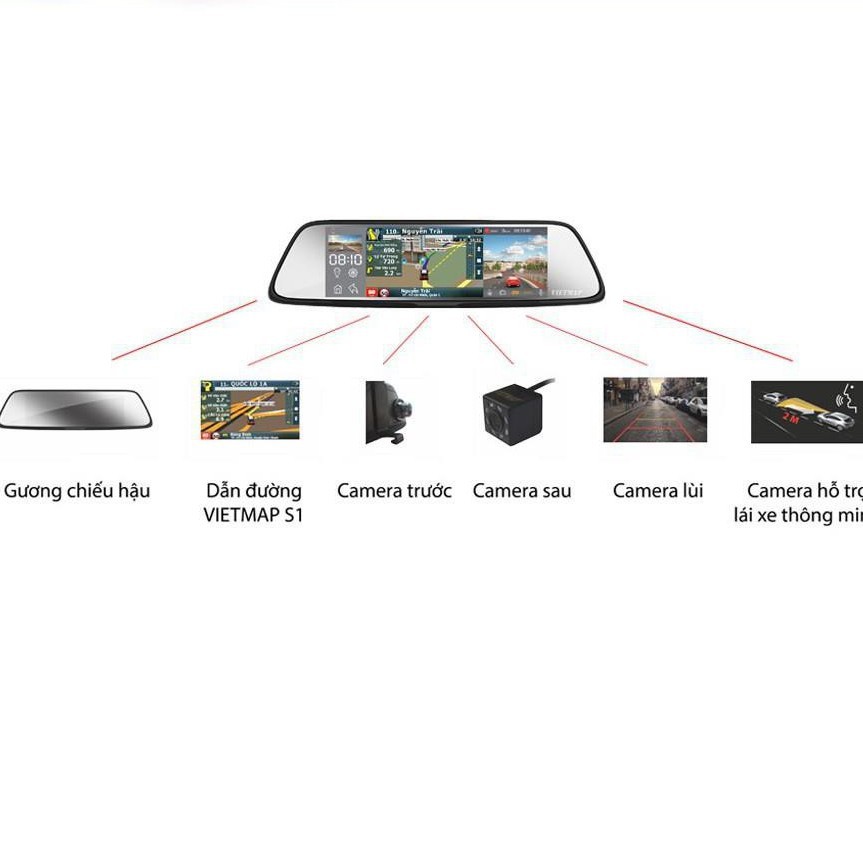 Camera hành trình kẹp gương Android/3G/4G/GPS/Wifi giám sát từ xa . | BigBuy360 - bigbuy360.vn